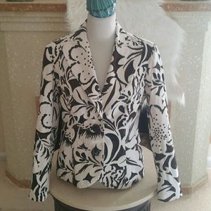 Carolina Herrera Floral Print Blazer Size 14